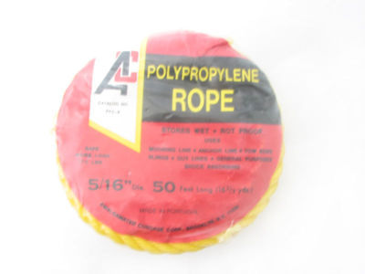 2 bundles twisted polypropylene rope 5/16