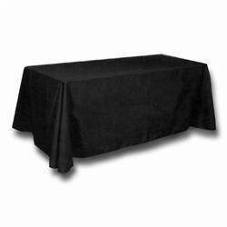 5' fitted table skirt black cloth, banquet, dj, wedding