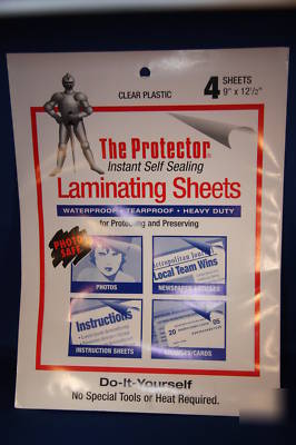 Protector instant self sealing laminating sheets-9X12.5