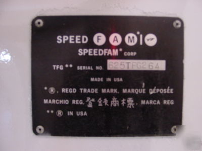 Speedfam 625TFG thru-feed grinder 763M