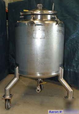 Used- walker stainless pressure tank, 75 gallon, 316 st