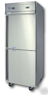 Ascend 2 half door reach in refrigerator