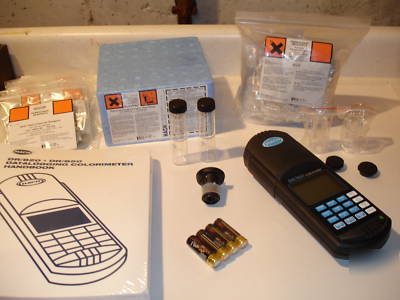 Hach DR850 portable colorimeter with reagents