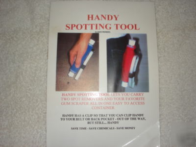 Handy spotting tool, shampoo bottle travel size