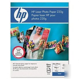 Hp glossy color laser photo paper 8.5 x 11 100PG Q6608A
