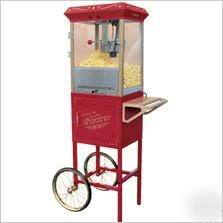 New popcorn popper maker machine with full size cart 