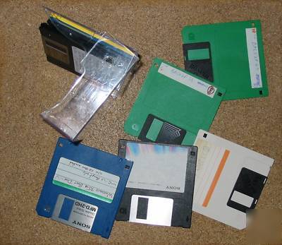 10 x maxell sony 1.44MB floppy disks discs in box