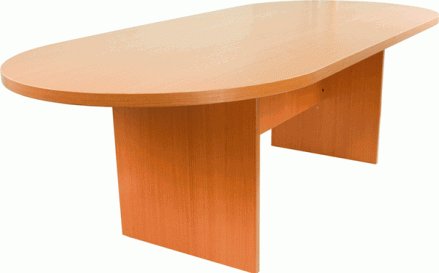 8FT.. cherry laminate racetrack conference table