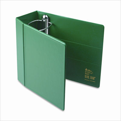 Heavy-duty vinyl ezd reference binder 5IN cap, green