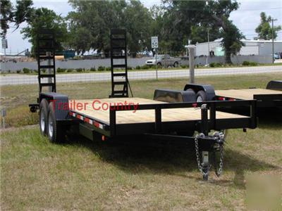 New 7 x 20 7X20 equipment utility trailer - 14,000LBS