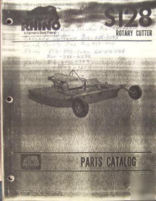 Servis-rhino S128 rotary mower parts manual