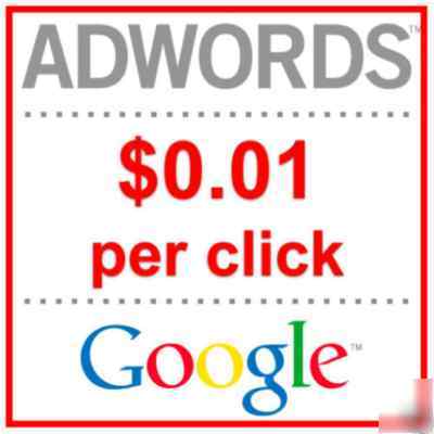 Google adwords pay only $0.01 per click with anykeyword