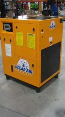 New eaton 7.5 hp, 3-phase rotary screw air compressor