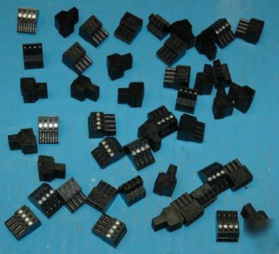Weidmuller BL3.5/4SN 4 pos connectors - lot of 45