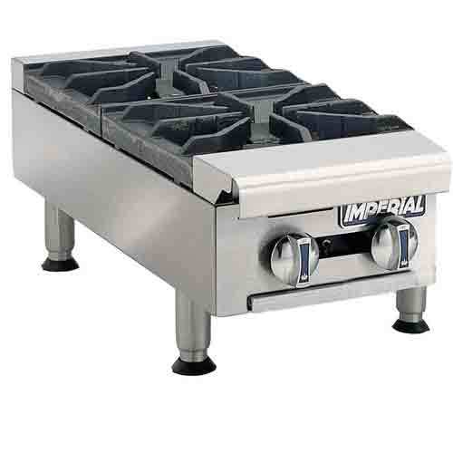 Imperial ihpa-2-12 hotplate, countertop, gas, double bu