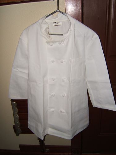 Best mfg. white double breasted chef's coat size 40 wow