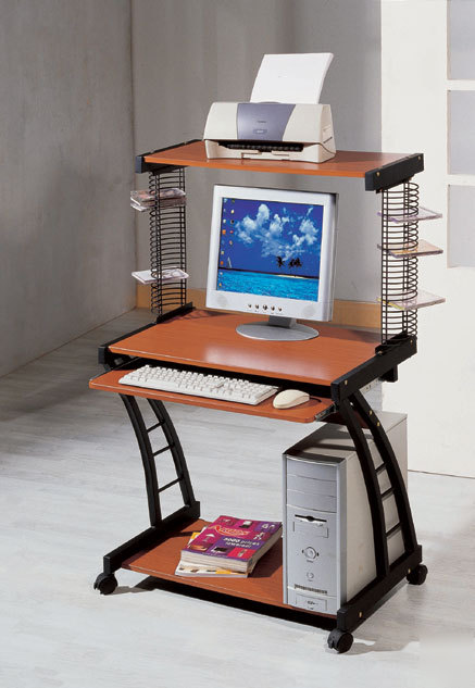 New portable mobile computer desk cart home office