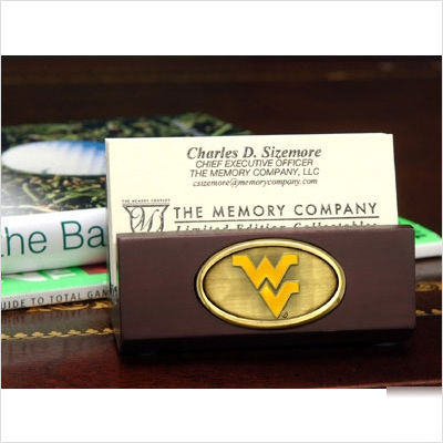 West virginia university business card holder