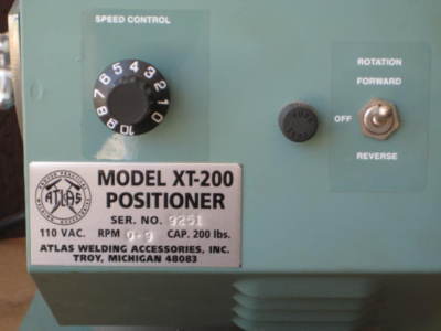 Atlas xt-200 welding positioner welder turntable 