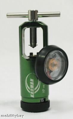 New medical oxygen regulator d/e 0-15 liters mini 