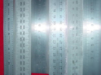 Patternmaker metric steel shrink rule set usa/german