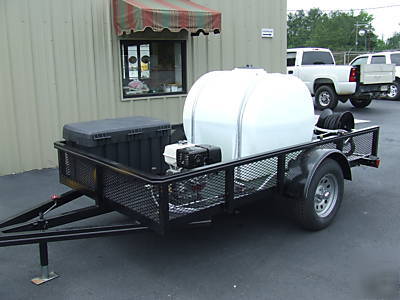 Cold water trailer mounted pressure washer