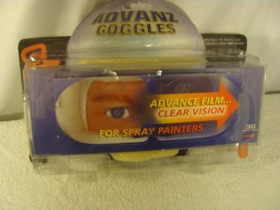 New advanz clear view paint spray goggle system speedy 