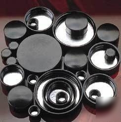 Qorpak black phenolic screw caps, pulp/tinfoil: 5130/12