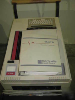 Marquette mac 6 resting ekg ecg machine and AM3 monitor