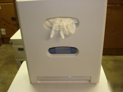Midmark 662 towel glove tissue dispenser pebble gray