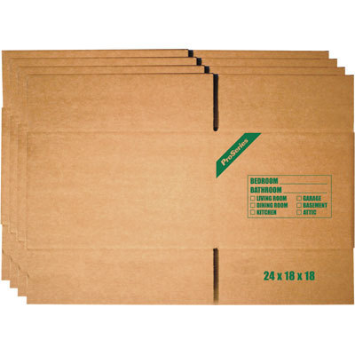 Moving boxes proseries large moving box 4-pk 24X18X18