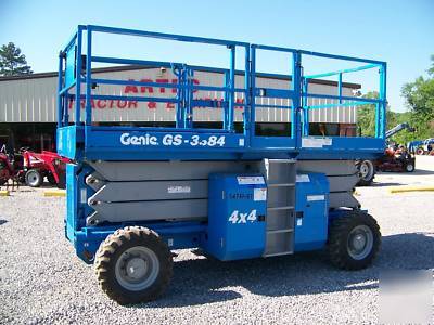 2007 genie GS3384 rt scissor lift - aerial - boom