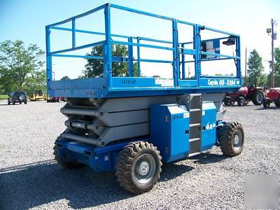 2007 genie GS3384 rt scissor lift - aerial - boom