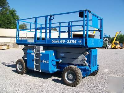 2007 genie GS3384 rt scissor lift - aerial - boom