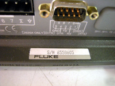 Fluke 2625A hydra data logger w/ universal input module