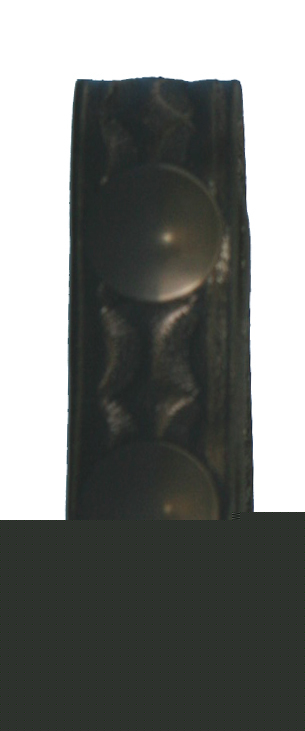 Hwc duty leather bw belt keeper - black snap 4-pack