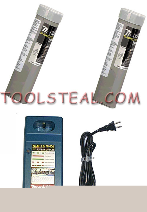Makita 9033 battery charger & 2EA. 9.6V nm batteries