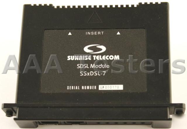 Sunrise telecom sdsl module ssxdsl-7 sunset mtt & xdsl