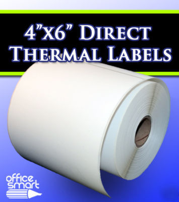 1 roll 250 4X6 direct thermal labels zebra 2844 eltron