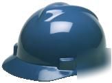 Msa v gard hard hat blue fast-trac ratchet suspension