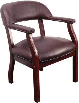 (4) burgundy leather conference chairs free shipping