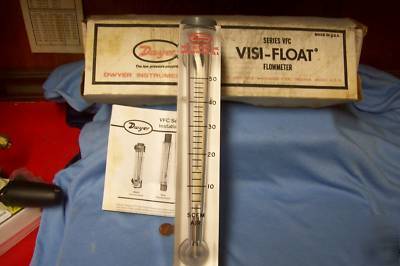 Dwyer visi-foat flowmeter 4-50 scfm cat no vfc-122 / 