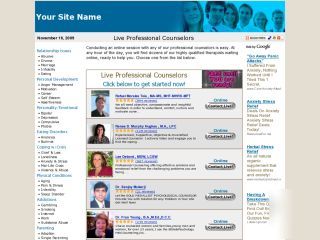 Paid counseling website + adsense + $50-$100 per chat 