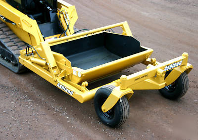 Skid steer scraper attachment, ashland ground hog 2500