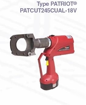 PATCUT245CUAL-18V battery operated cutting tool burndy