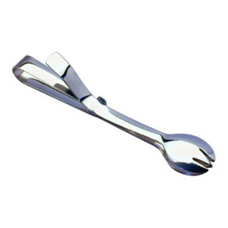 Spring loaded stainless steel ice tongs bar equipment