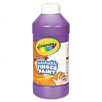 Binney & smith washable fingerpaint, violet, 16 ounces