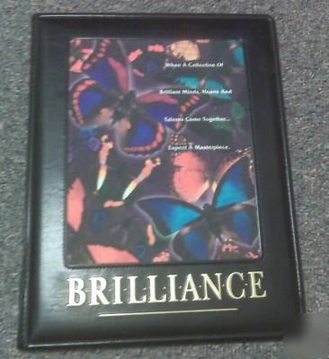Brilliance butterfly image padfolio by successories inc