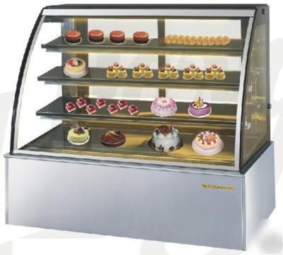 Cooltech refrigerated bakery high curved-glass case 48