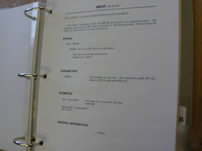 Complete set hp 3070 syntax agilent ref. for sys.mngr
